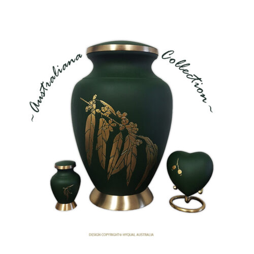 Gum Leaf Urn Set